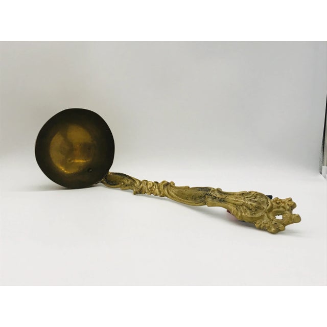 Large English Brass Soup Ladle For Sale - Image 11 of 12