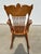 Antique Circa 1850 Solid Oak Pressed and Turned Spindle Back & Armrest Windsor Rocking Chair With Tooled Leather Seat and Brass Hammered Nailhead Trim For Sale In Lexington, KY - Image 6 of 12