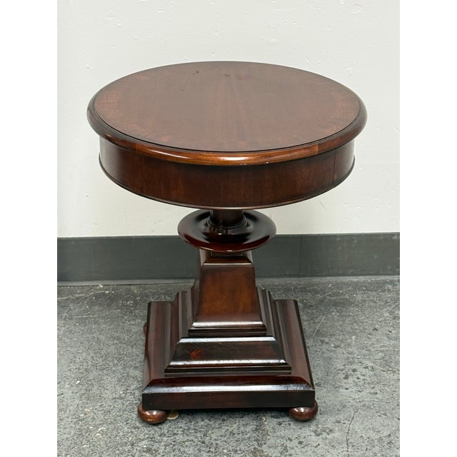 Design Plus Gallery presents the Anglesey End Table from Ralph Lauren Home. This pedestal table has a circular top with...