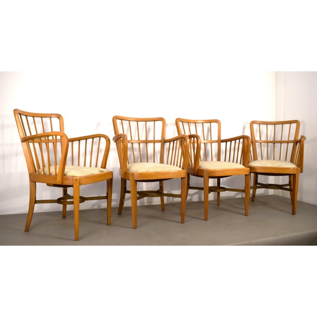 Armchairs, Italy, 1950s, Set of 4 For Sale - Image 6 of 18