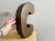 Mid-Century Modern Large Portuguese Wood Block Signage Letter C, 1960s For Sale - Image 3 of 6