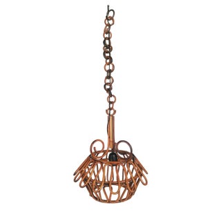 Bamboo Pendant Light, Italy, 1960s For Sale