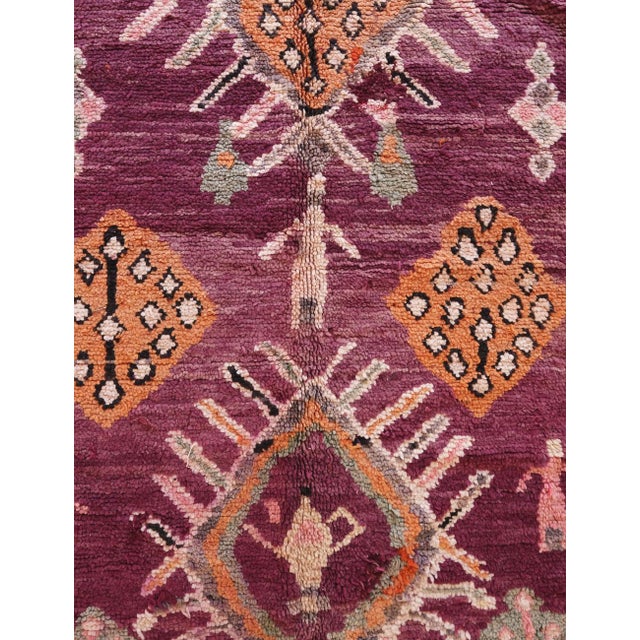 1960s Highly Collectible Authentic Moroccan Rug - 13.3 X 6.23 Ft For Sale - Image 4 of 9