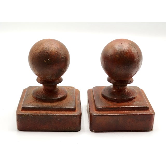 Antique Iron Newel Post Finial Bookends, a Pair Chairish