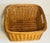 1950s Large Vintage French Market Handmade Wicker Basket For Sale - Image 5 of 6