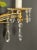 2000 - 2009 Early 2000s Italian Iron Sconces With Crystal Flowers and Beading, Pair For Sale - Image 5 of 8