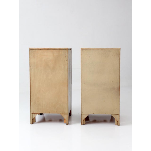 Mid 20th Century Mid-Century 3 Drawer End Tables Pair For Sale - Image 5 of 15