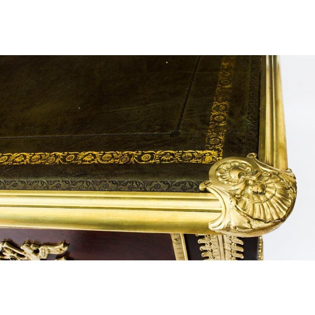 French Empire Bureau Plat Desk, 19th Century For Sale - Image 4 of 18
