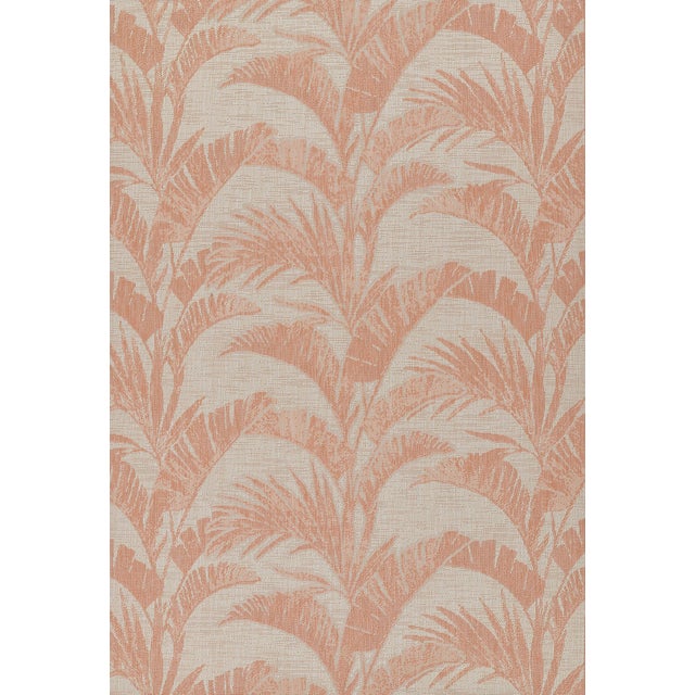 Momeni Contemporary Indoor/Outdoor Riviera Palm Rug in Coral, 5'3" x 7' For Sale