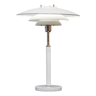 Mid-Century Danish Metal Table Lamp, 1960s For Sale