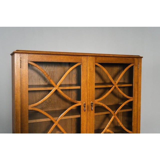 Wood Early 20th Century Art Nouveau Bookcase For Sale - Image 7 of 17