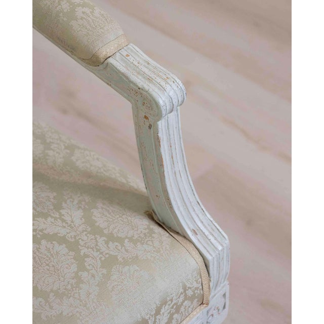 Swedish 19th Century Carved and Painted Pine Bench For Sale In Atlanta - Image 6 of 10