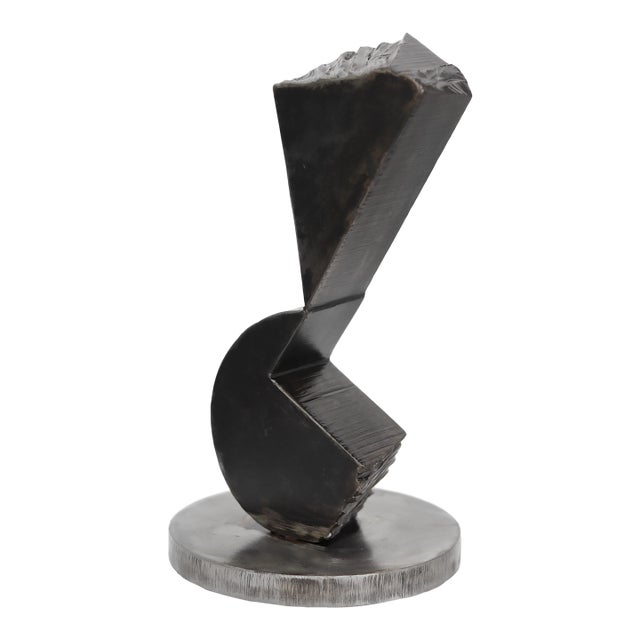 Noteworthy - Contemporary Expressive Geometric Abstract Metal Sculpture Original Artwork by Granville Beals For Sale