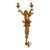 French Rococo Cherub Wall Sconce – Gilded Bronze & Gold Leaf Two-Light Decorative Applique For Sale