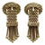 Late 19th Century 14k Gold Victorian Buckle Earrings With Tassels, A Pair For Sale