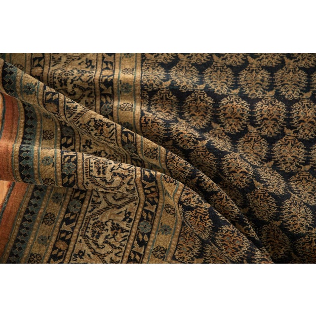 Old New House Antique Tea Washed Tabriz Carpet - 8'2" x 10'8" For Sale - Image 4 of 15