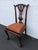 Chippendale Carved Ball and Claw Feet Dining Chairs Set of Two 6632 For Sale - Image 12 of 13