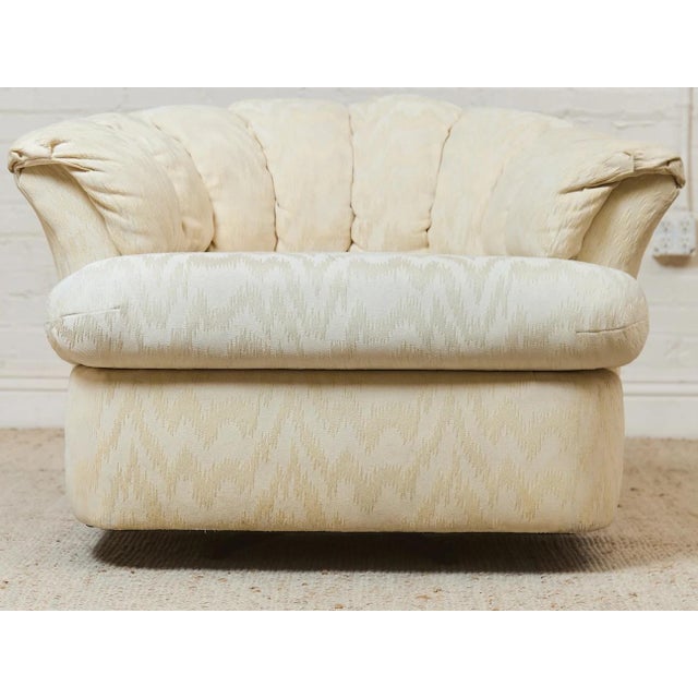 Mid 20th Century Palm Springs Style Rolled Arm Club Chair For Sale - Image 9 of 12