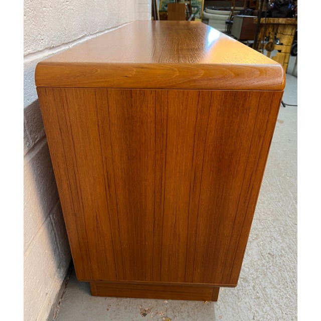 Mid 20th Century Danish Modern Teak Nine-Drawer Lowboy Dresser by Sun Cabinet Co LTD For Sale - Image 11 of 17