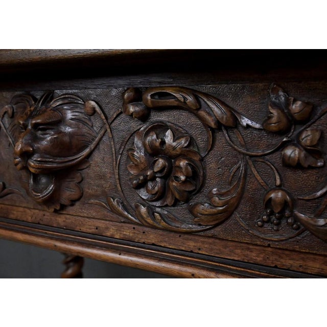 Henri II Walnut Writing Desk, 19th Century For Sale - Image 9 of 18