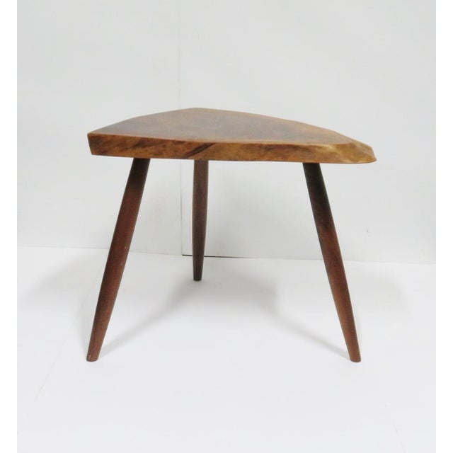 1983 Mira Nakashima Tripod Walnut Table Chairish