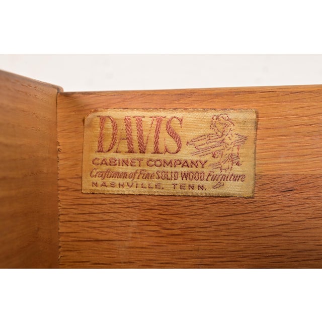 Davis Cabinet Company Mid-Century Modern Hollywood Regency Chinoiserie Teak Six Drawer Dresser, Circa 1960s For Sale In South Bend - Image 6 of 11