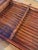 Brown Rare Mid-Century Style Bamboo, Rattan Foldable Wall, Book Shelf, Étagère With 4 Graduated Tiers in a Sculptural a-Frame Form For Sale - Image 8 of 12