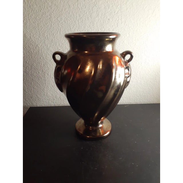 Bronze 1990s Haeger Bronze Glaze Urn Vase For Sale - Image 8 of 8