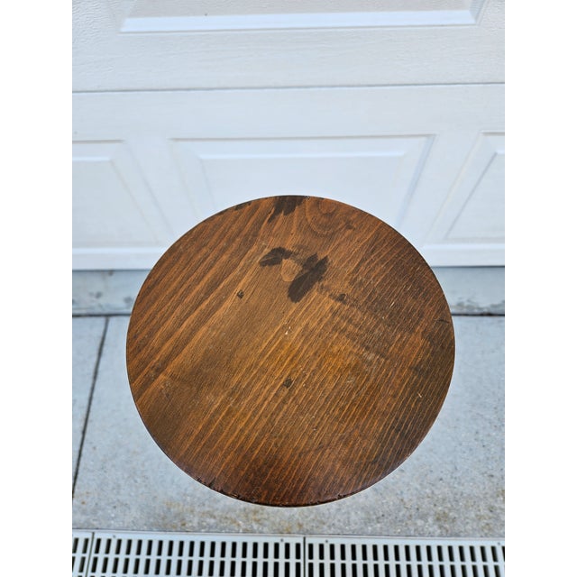 Antique Candle or Plant Stand For Sale - Image 9 of 11
