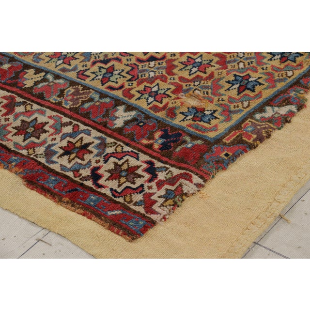 Vintage Tribal Rug Fragment Layered With Flatweave Backing - Rug & Kilim For Sale In New York - Image 6 of 9