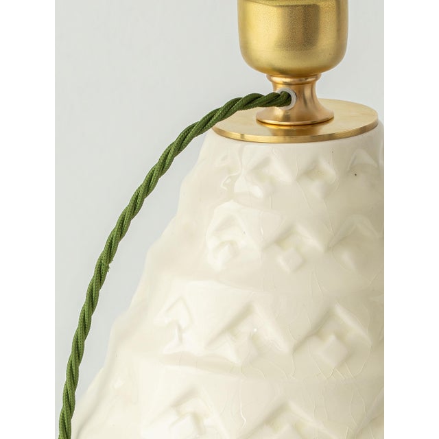 Metal Art Deco Pineapple Lamp by Charles Catteau for Boch Frères, 1920s For Sale - Image 7 of 13