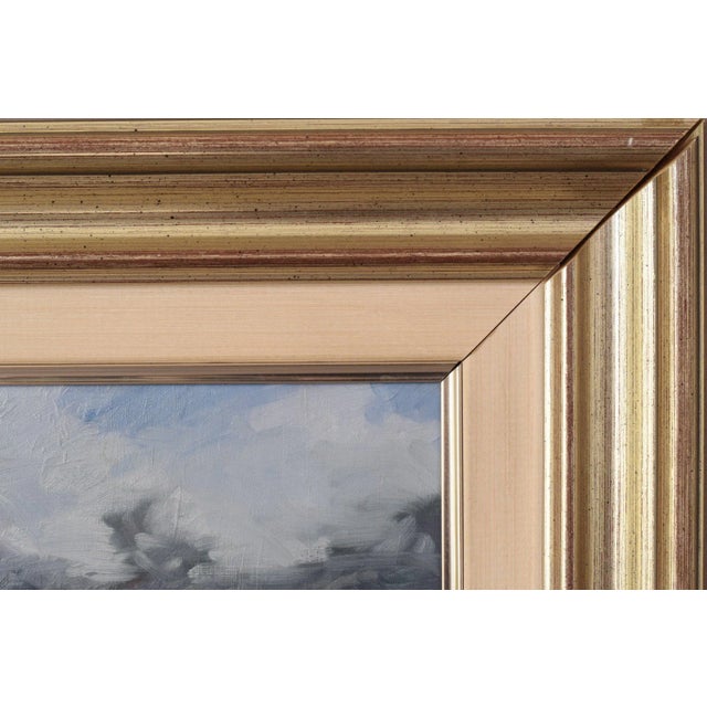 Vicente Gomez Fuste, Post Impressionist Village and Mountains, Mid-20th Century, Oil on Canvas For Sale - Image 9 of 13