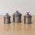 1930s French Pewter Floral Canisters, Set of 3 For Sale - Image 11 of 15