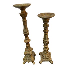 Example of Spanish Revival Candlestick Holders and Votive Holders