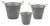 Metal Aztec Pail Planter (Set of 3) For Sale