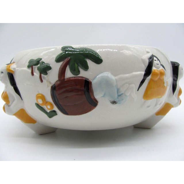 Tribal 1980s Trader Vic's Hula Scorpion Bowl Tropical Tiki Barware Repro? Or Real? Trader VK's For Sale - Image 3 of 10