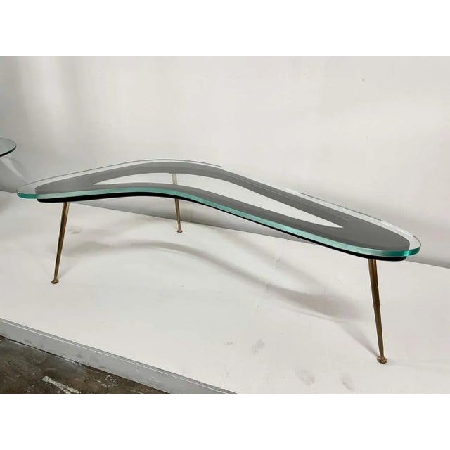 Italian Modernist Boomerang Style Cocktail Table For Sale - Image 11 of 13