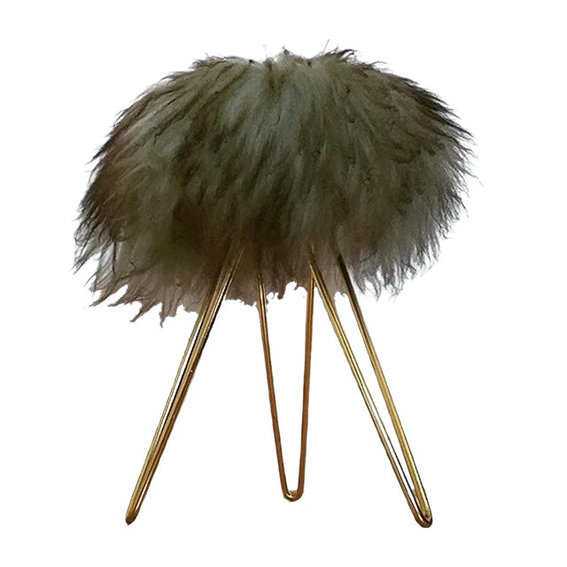 Mid-Century French Tripod Stool, 1970s For Sale