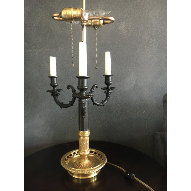 Metal Early 20th Century French Bouillotte Lamp For Sale - Image 7 of 9