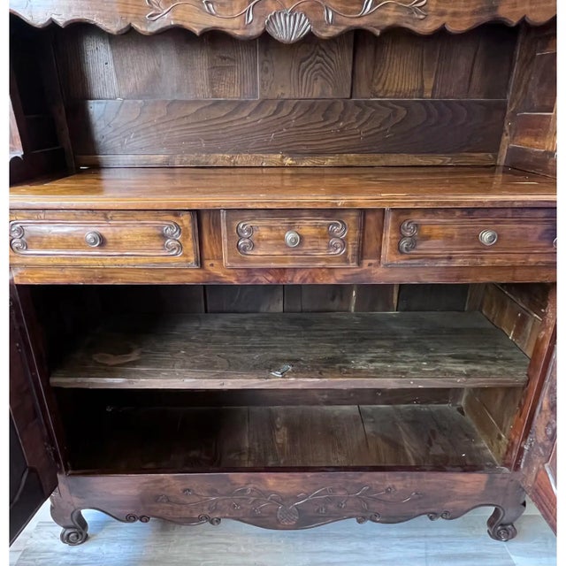 Wood 18th Century Antique French Vaisellier/Buffet For Sale - Image 7 of 10
