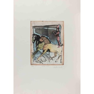 Alessandro Kokocinski, Juggler, Lithograph, 1980s For Sale
