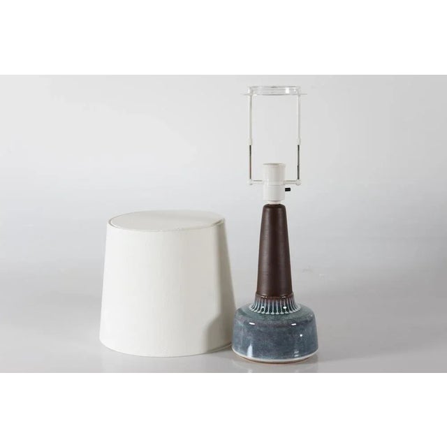 Mid-Century Modern Danish Ceramic Table Lamp by Einar Johansen for Søholm, 1960s For Sale - Image 3 of 10