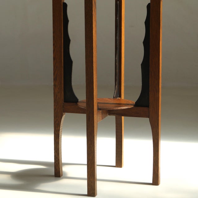 Art Deco Dutch Amsterdam School Plant Table, 1930s For Sale - Image 9 of 13