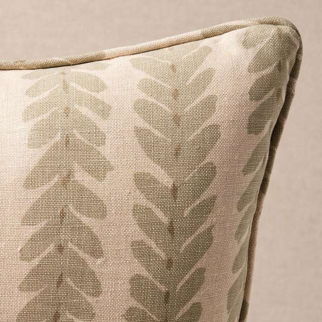 This pillow features Woodperry by Veere Grenney for Schumacher with a self welt finish. Classic yet modern, Woodperry is...