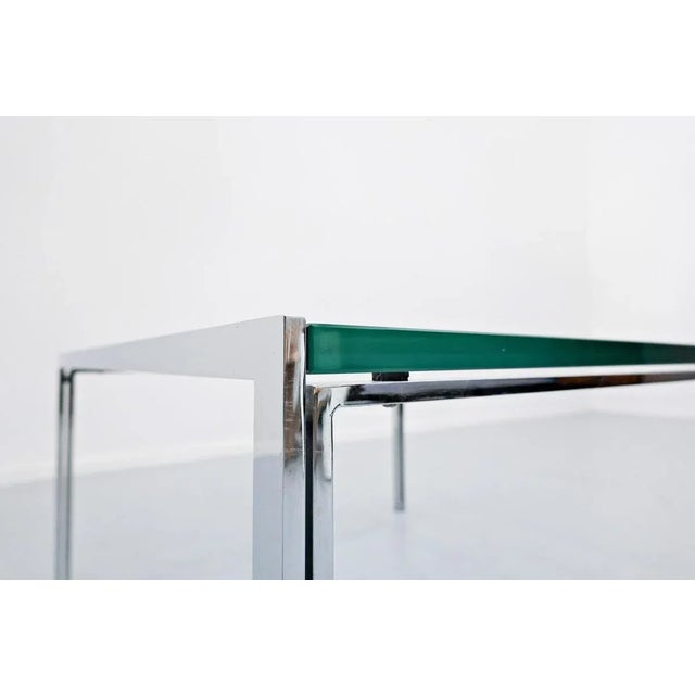 Silver Coffee Table in Chrome and Glass, 1960s For Sale - Image 8 of 11