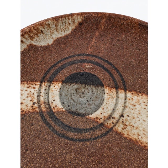 Mid 20th Century Signed Mid-Century Studio Pottery Stoneware Bowl For Sale - Image 5 of 8