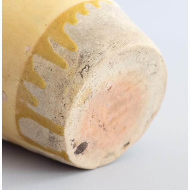 Yellow 19th Century French Yellow Glazed Confit Pot For Sale - Image 8 of 9