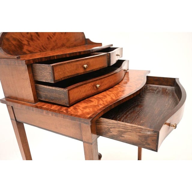 Antique George III Inlaid Satin Wood Desk, 1790 For Sale - Image 11 of 13