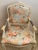 Contemporary Ivory and Pink Floral Chair For Sale - Image 9 of 10
