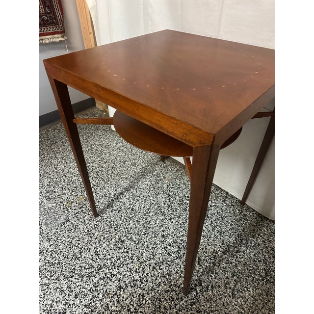 Baker Furniture Company 1990s Baker Milling Road Inlaid Square Table For Sale - Image 4 of 7
